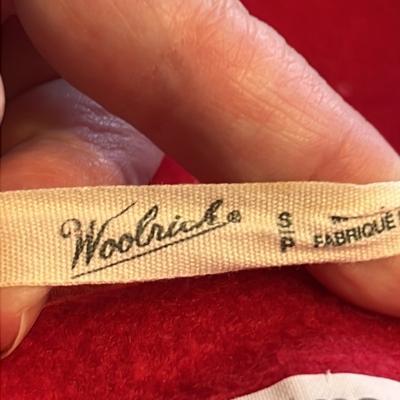 Woolrich S Red Fleece Vest Pit to pit 18.5” length 25” - Picture 4 of 6